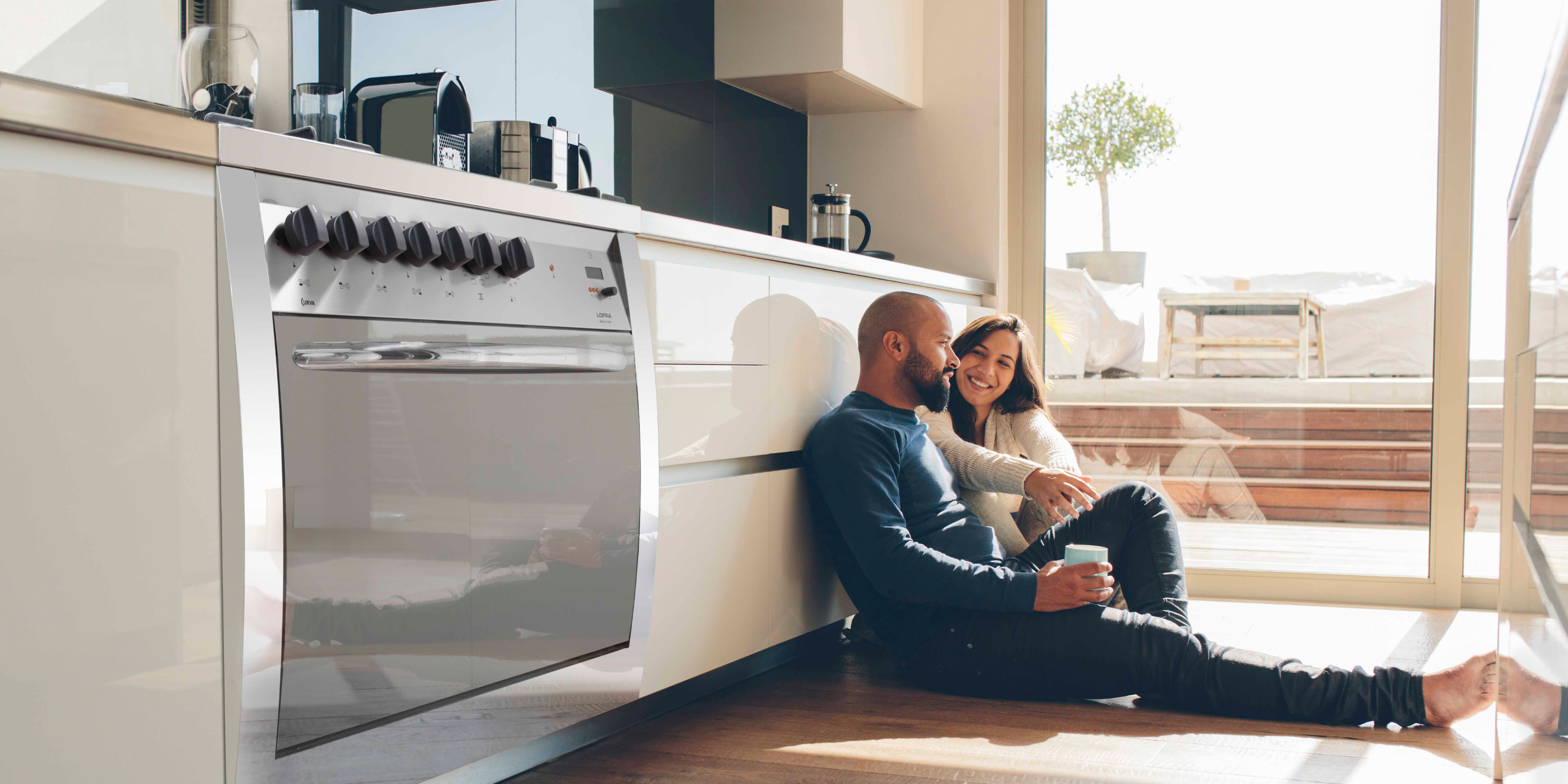 Lofra Curva range cooker collection – Italian-crafted curved stainless steel gas range cookers from 60cm to 120cm