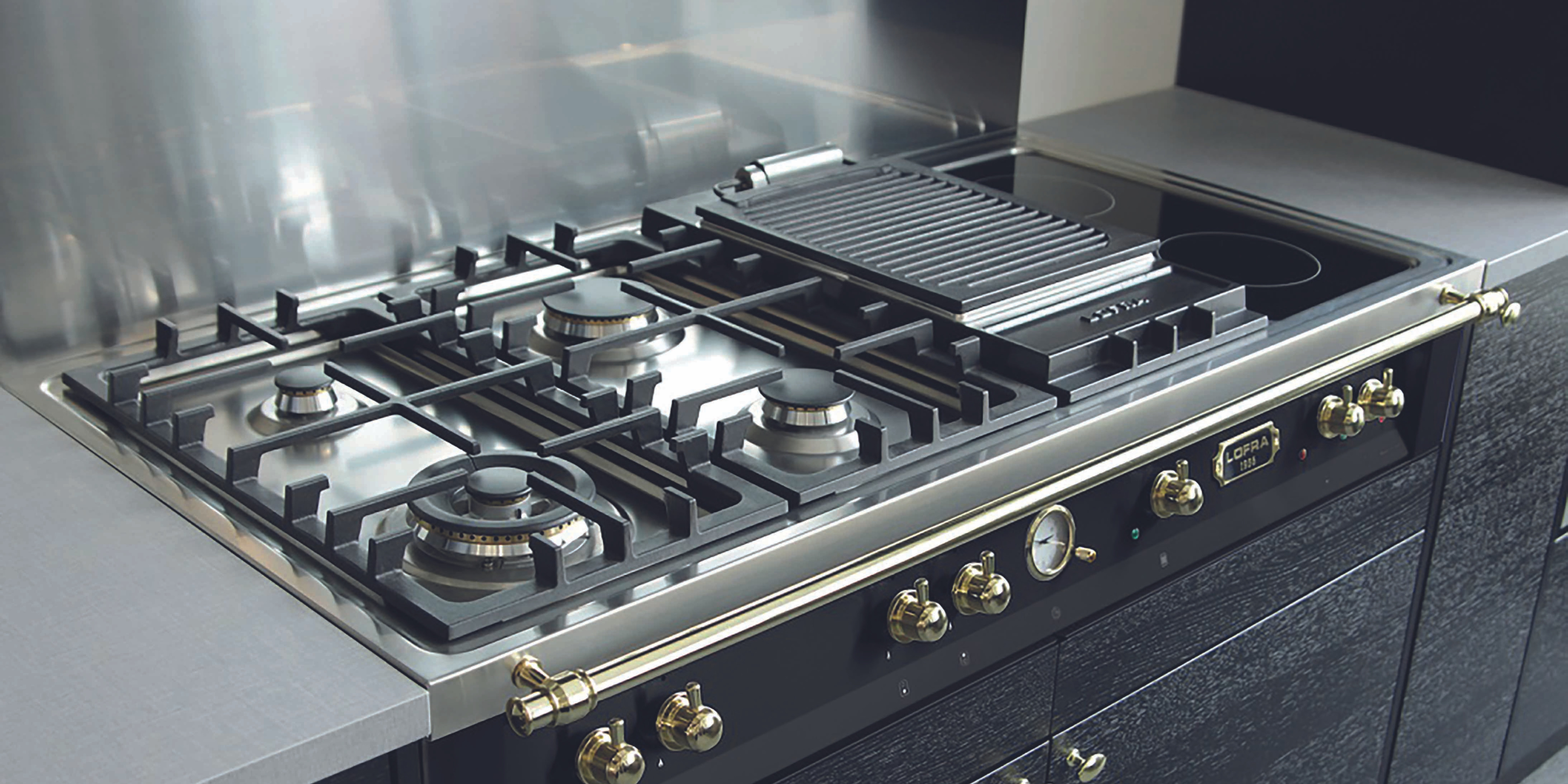 Lofra range tops – Italian-crafted Dolcevita gas and induction range tops for built-in kitchen installations