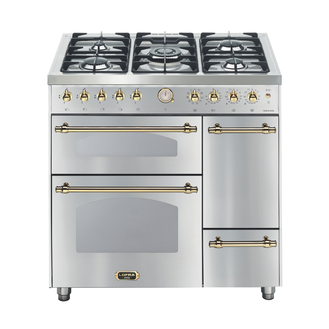 Dolcevita 90 cm Triple Electric Oven Dual Fuel Range Cooker