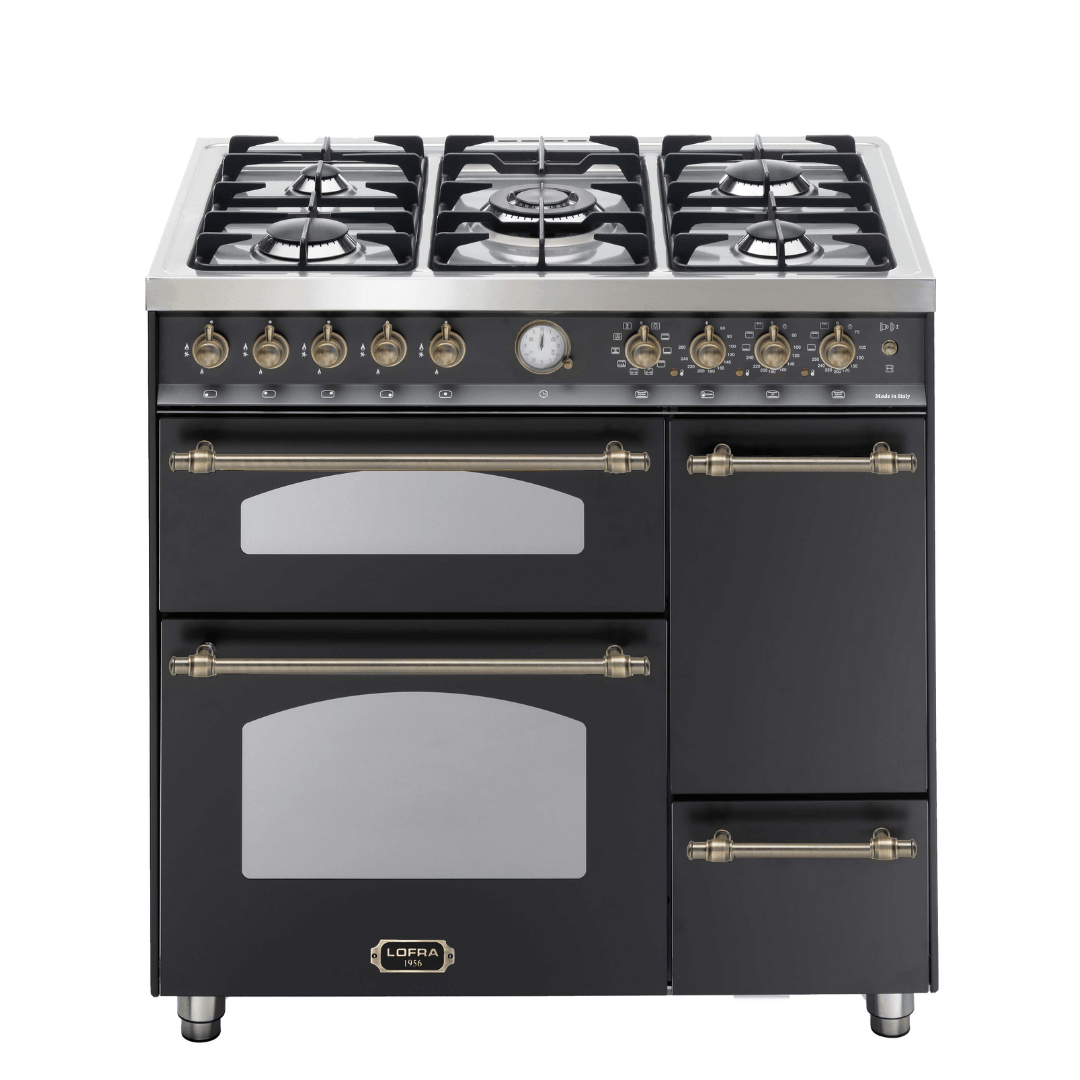 Dolcevita 90 cm Triple Electric Oven Dual Fuel Range Cooker