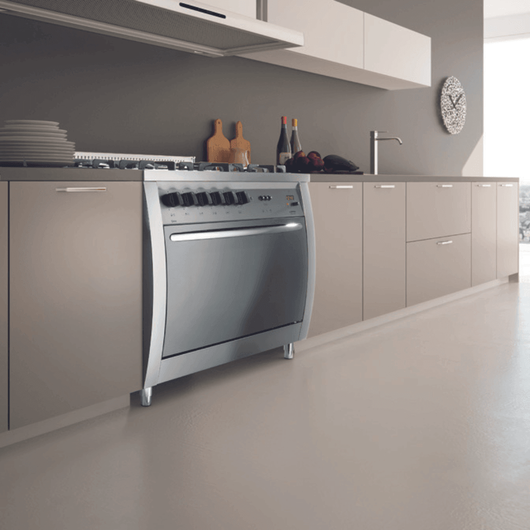 Curva 90 cm Dual Fuel Range Cooker - Stainless Steel - Lofra Cookers