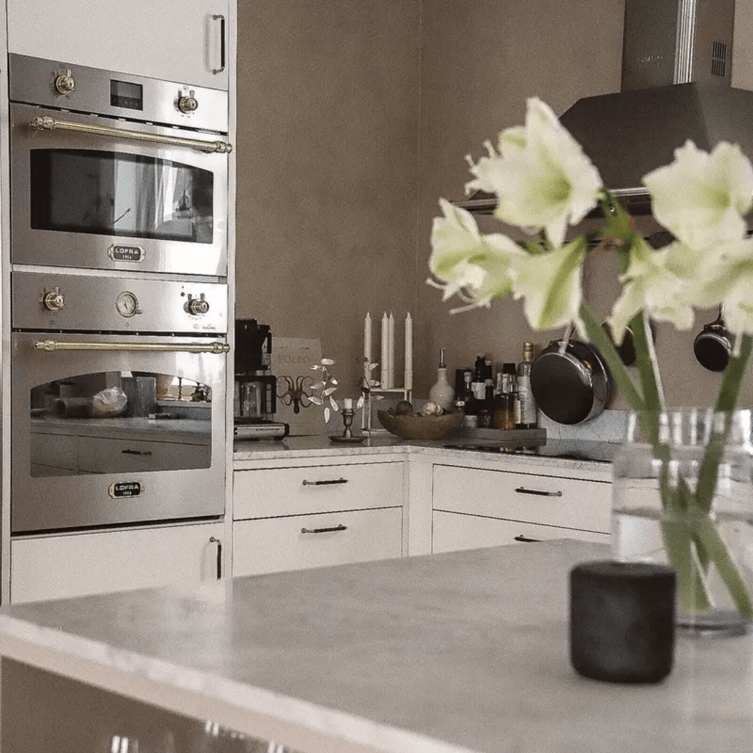 Dolcevita Electric Oven 60 cm - Stainless Steel - Brass Finish - Lofra Cookers