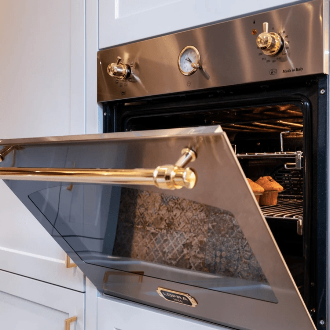 Dolcevita Electric Oven 60 cm - Stainless Steel - Brass Finish - Lofra Cookers