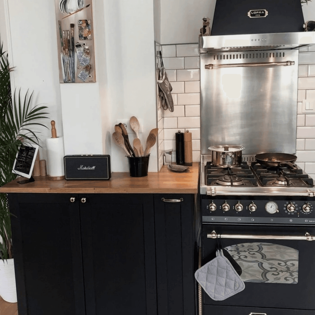 Dolcevita Hood 60 cm - Black Matt - Brass Finish - Lofra Cookers