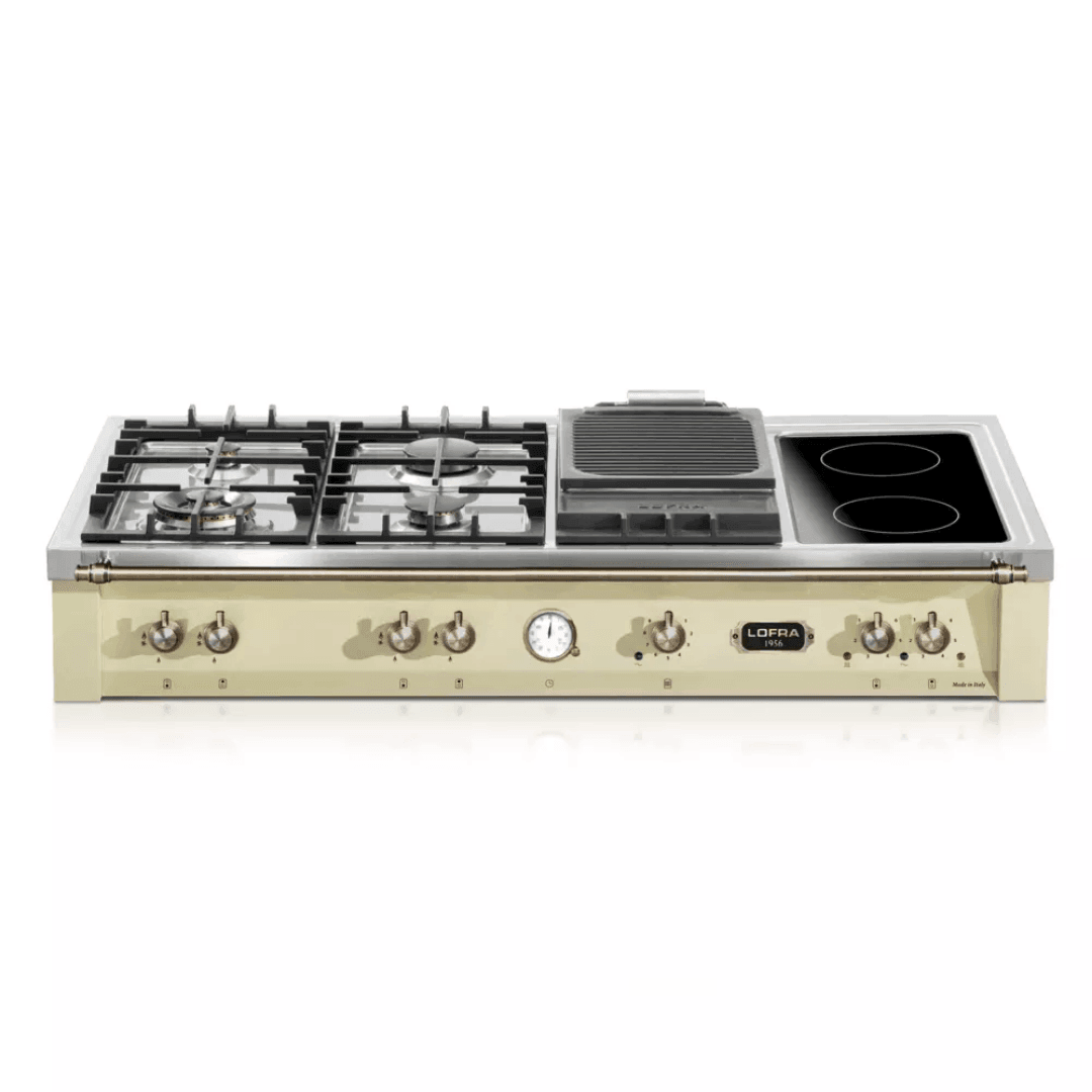 Dolcevita Range Top 120 cm (BBQ) - Ivory White - Bronze Finish - Lofra Cookers