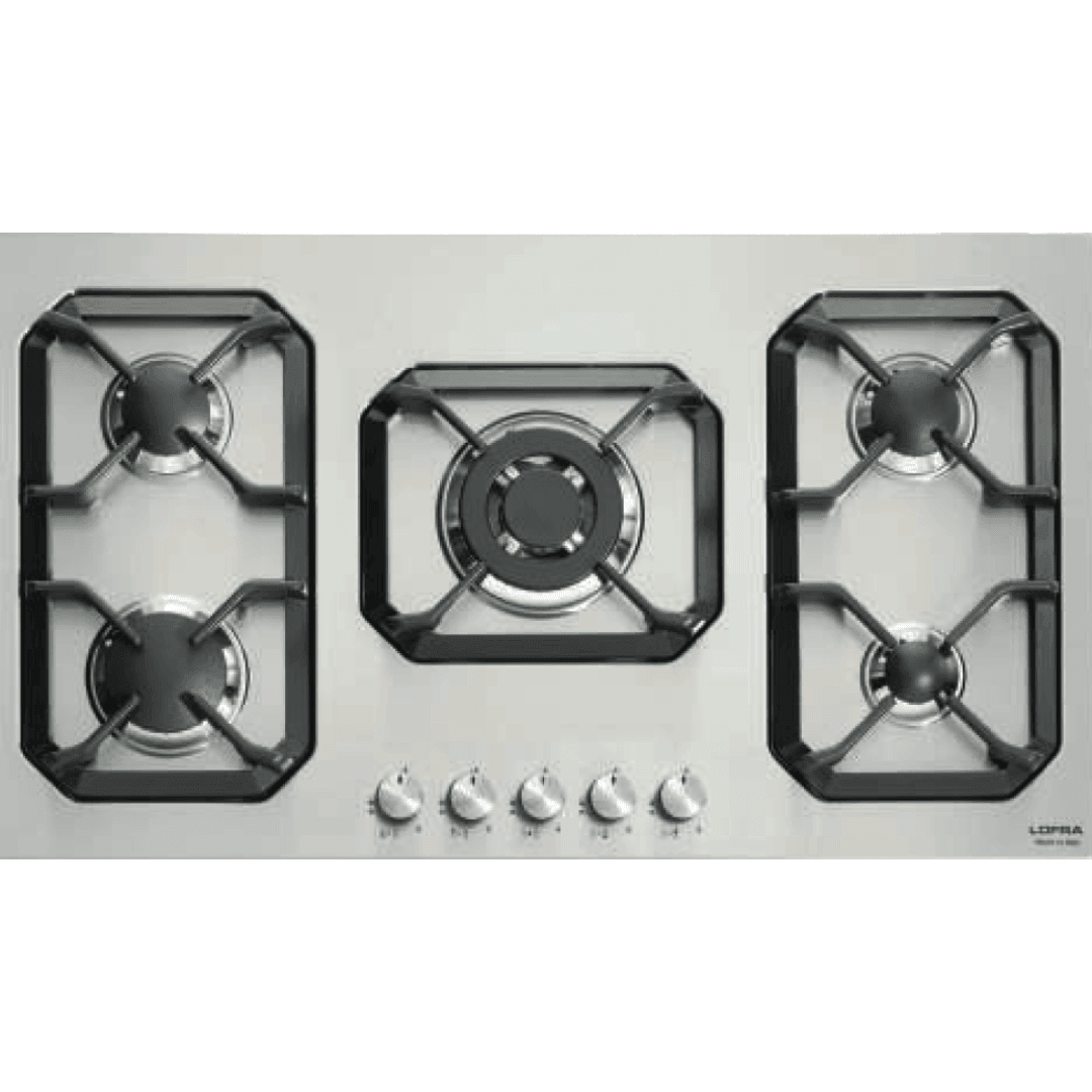 Professional Stainless Steel Hob 90 cm - Nettuno - Steel - Lofra Cookers