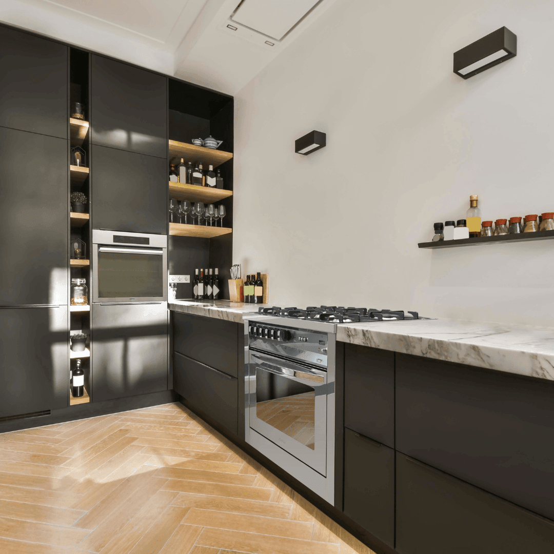 Rainbow 80 cm Gas Range Cooker - Black Matte - Lofra Cookers