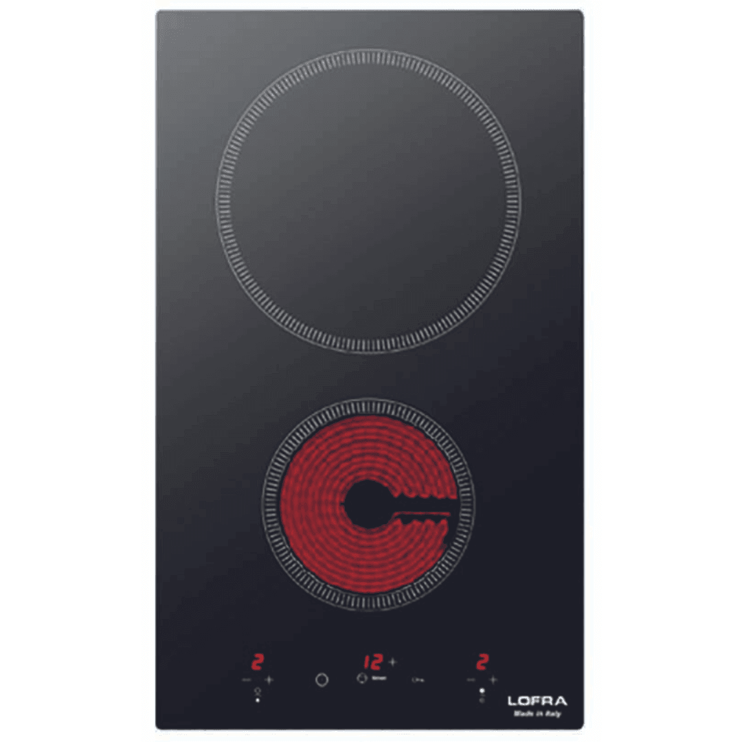 Vitroceramic Hob 30 cm - Vernere - Black Glass - Lofra Cookers