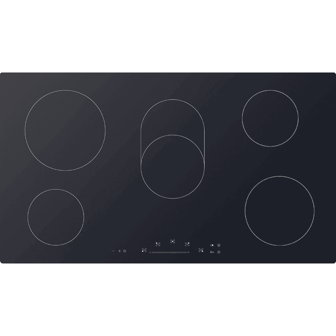 Vitroceramic Hob 90 cm - Vernere - Black Glass - Lofra Cookers