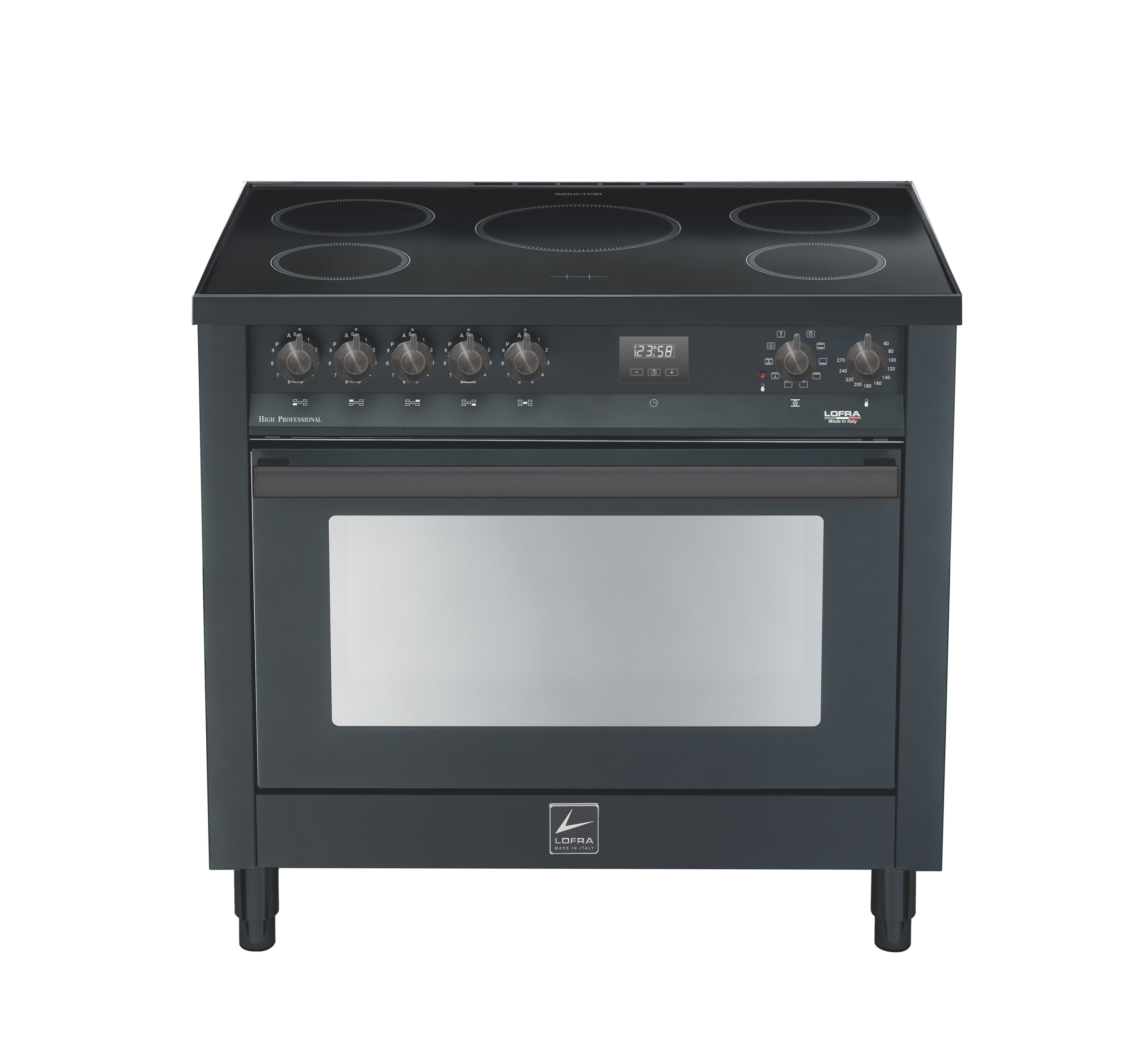 Eclisse 90 cm Induction Range Cooker - Black Matt