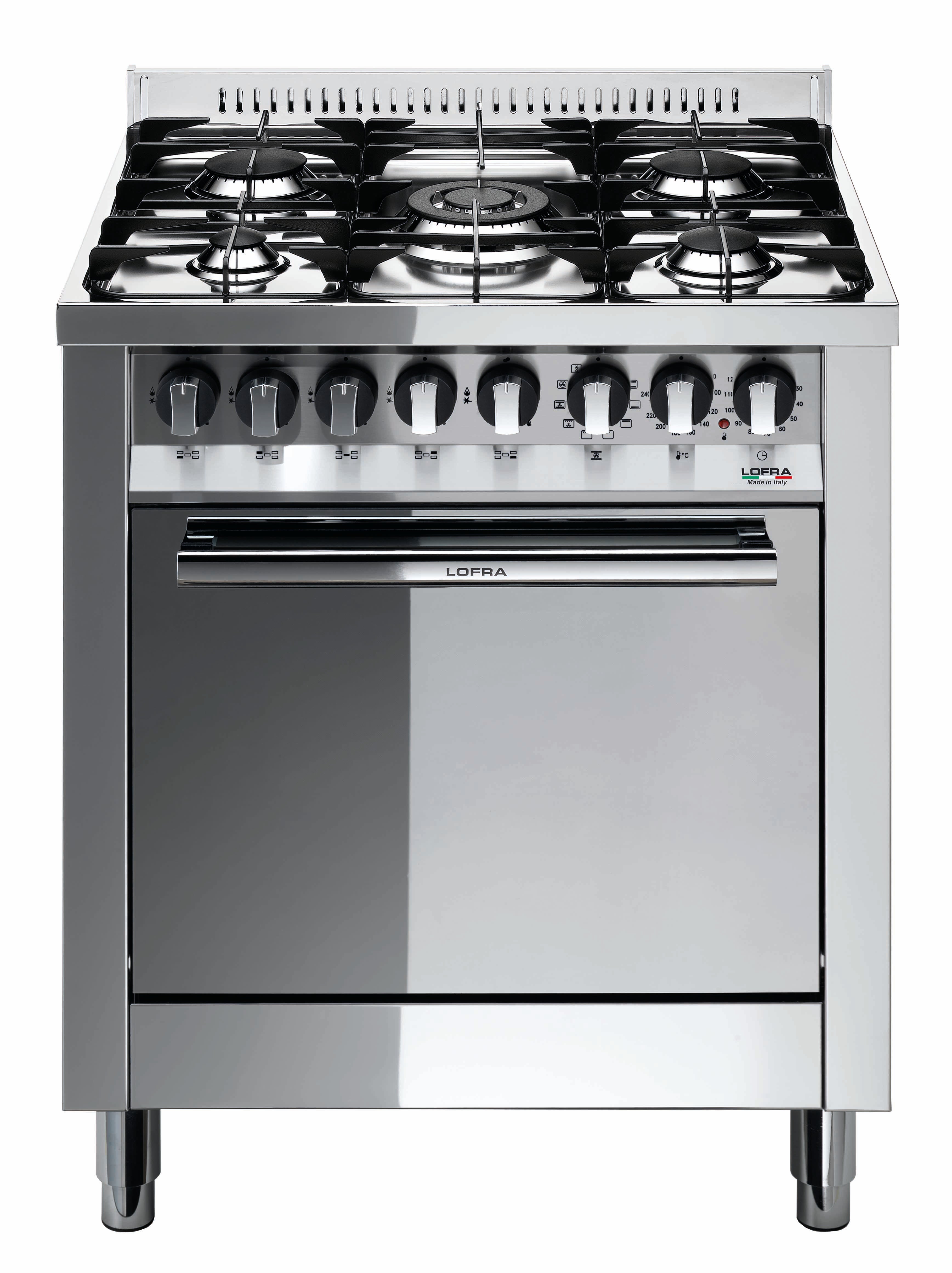 Maxima 70 cm 5 - Burner Dual Fuel Range Cooker - Stainless Steel