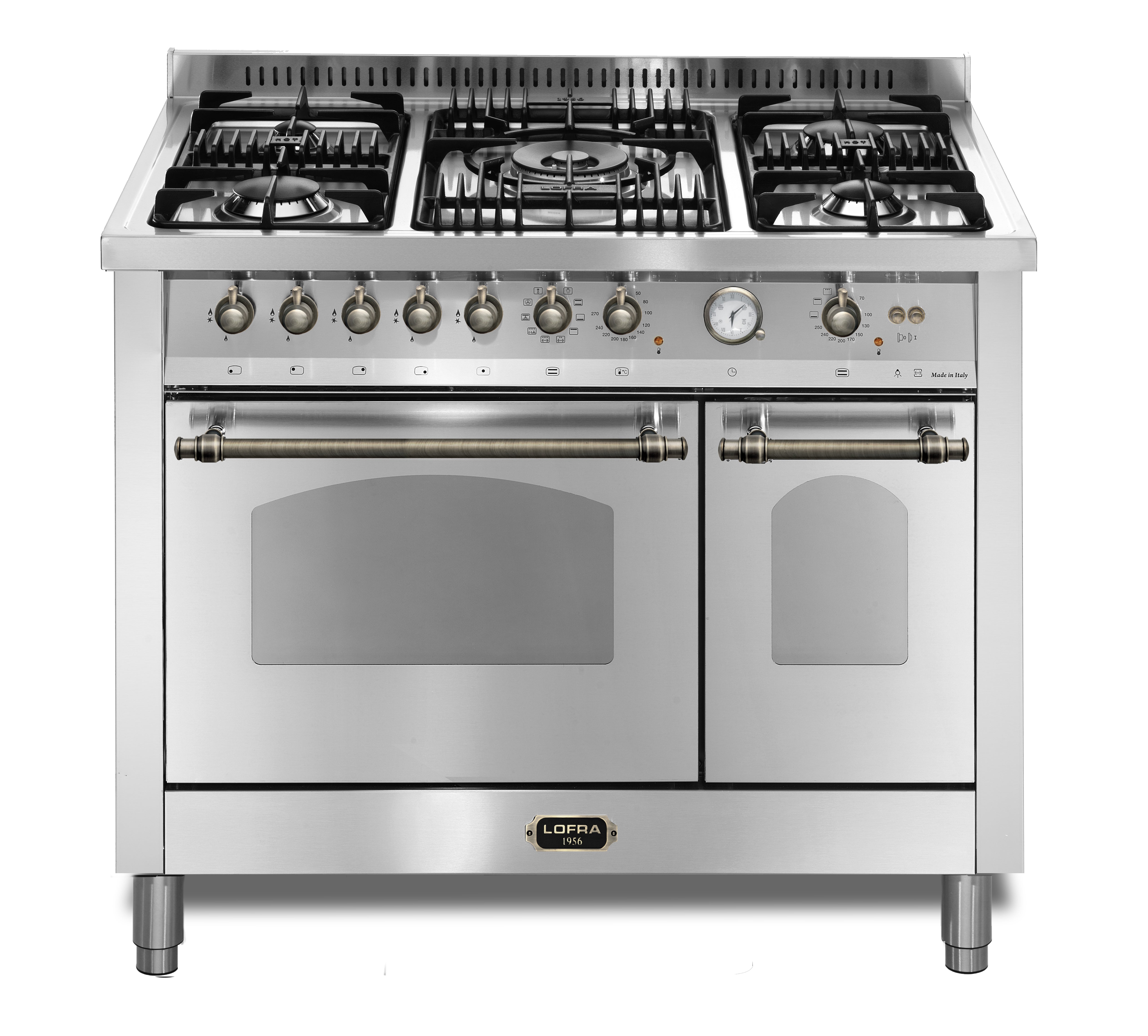 Dolcevita 100 cm Double Electric Oven Dual Fuel Range Cooker - Stainless Steel