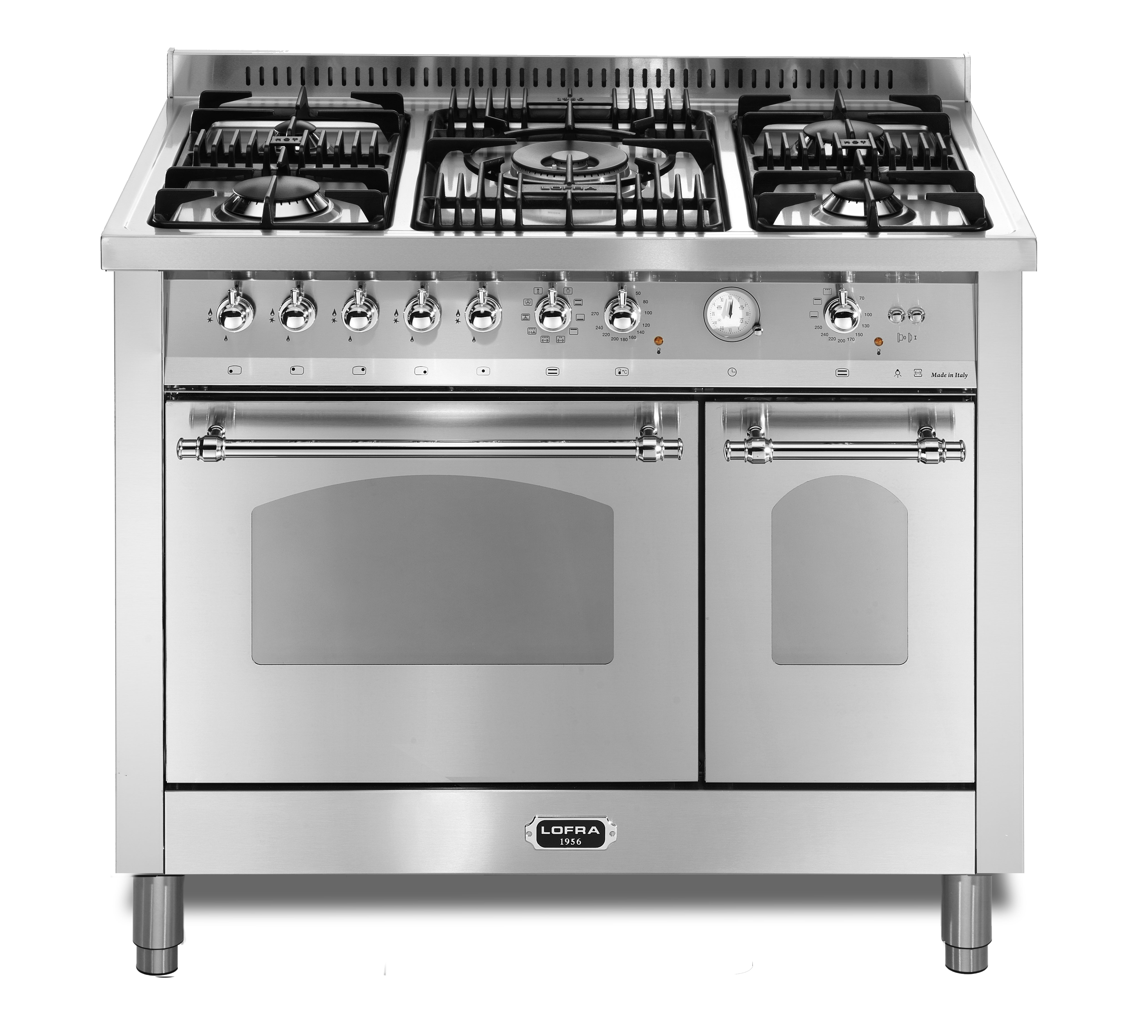 Dolcevita 100 cm Double Electric Oven Dual Fuel Range Cooker - Stainless Steel