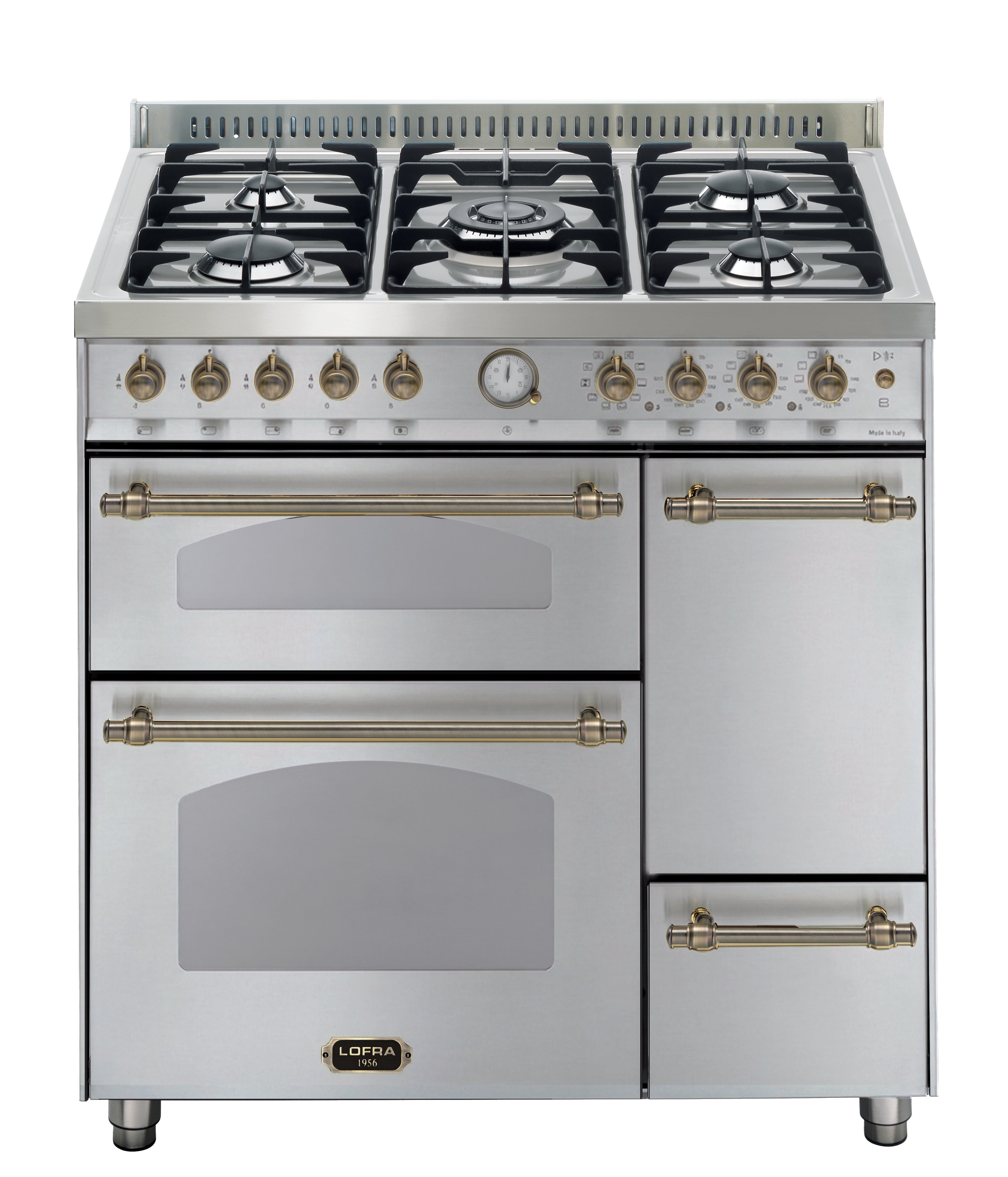 Dolcevita 90 cm Triple Electric Oven Dual Fuel Range Cooker