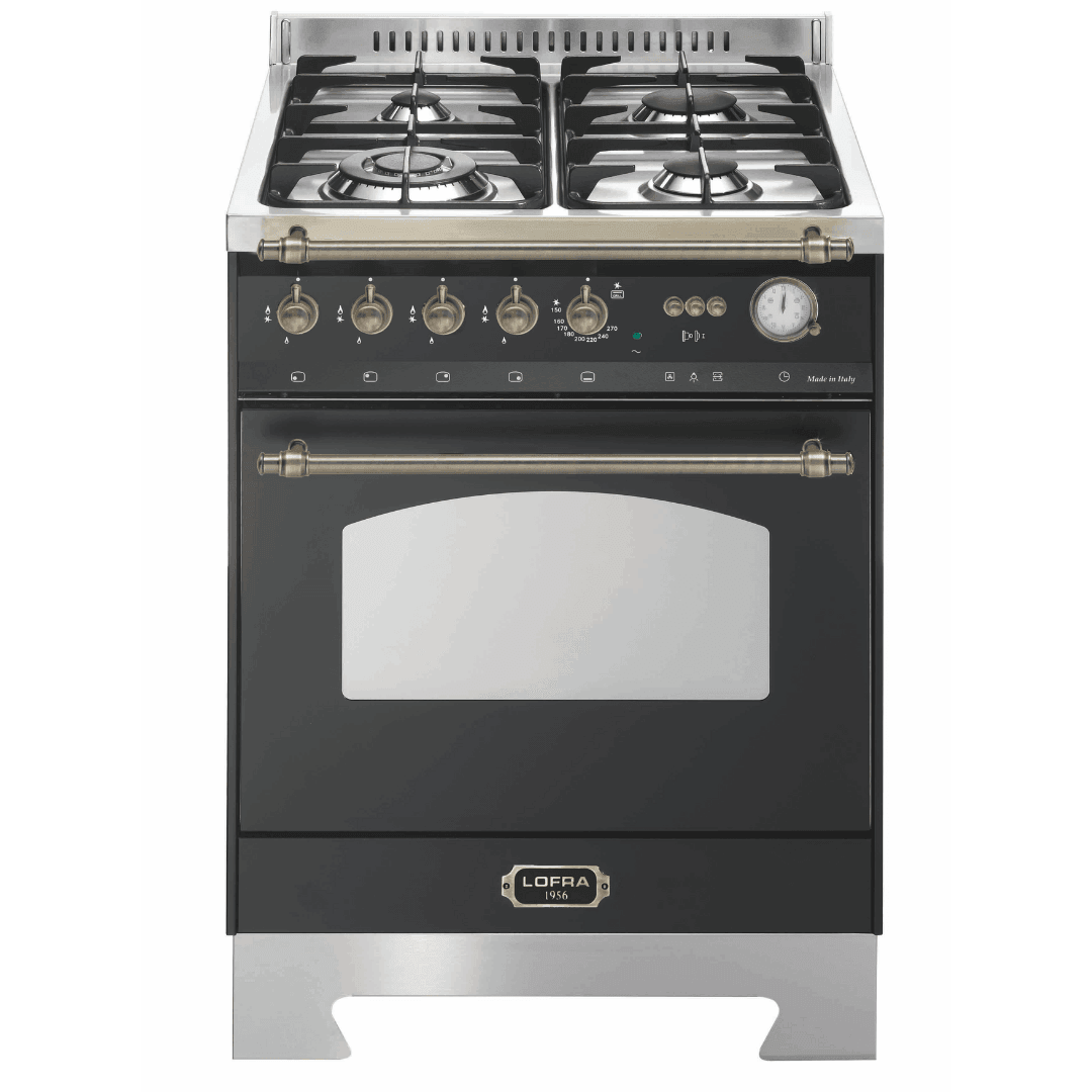 Dolcevita 60 cm Gas Fuel Range Cooker - Lavender - Chrome Finish - Lofra Cookers