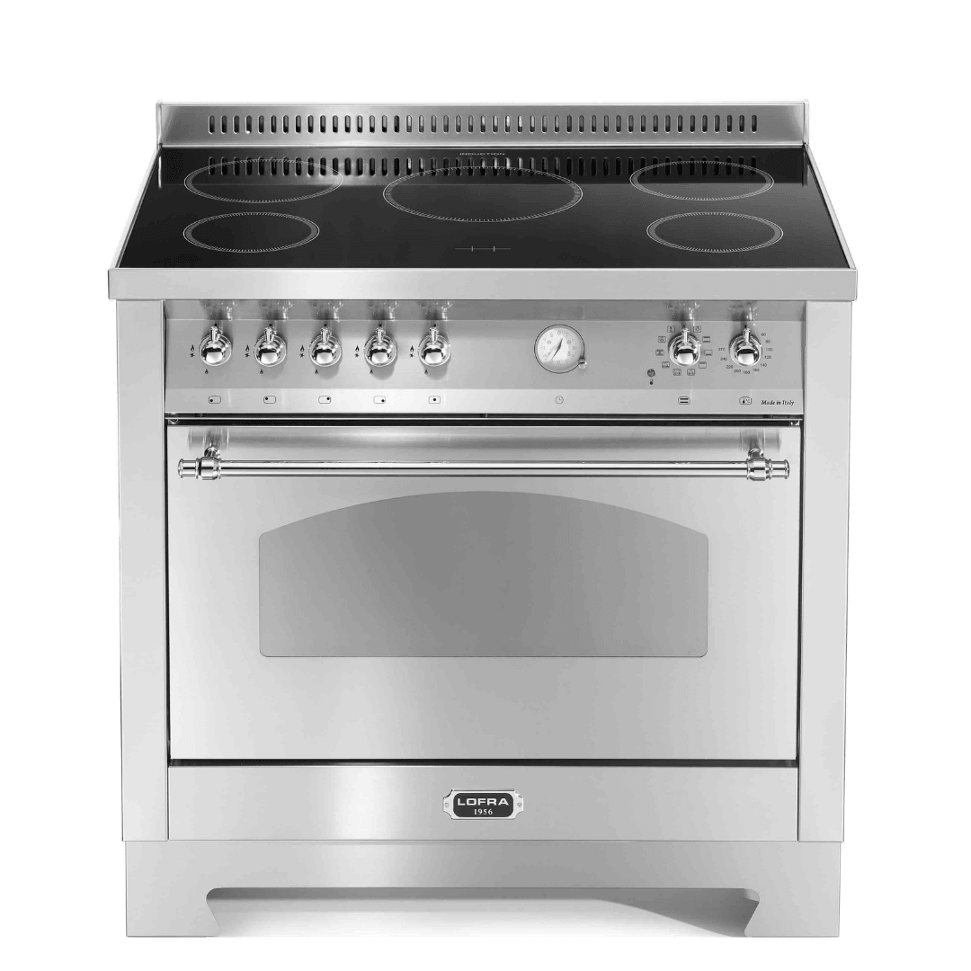 Dolcevita 90 cm Electric Fuel Cooker - Stainless Steel - Chrome Finish - Lofra Cookers
