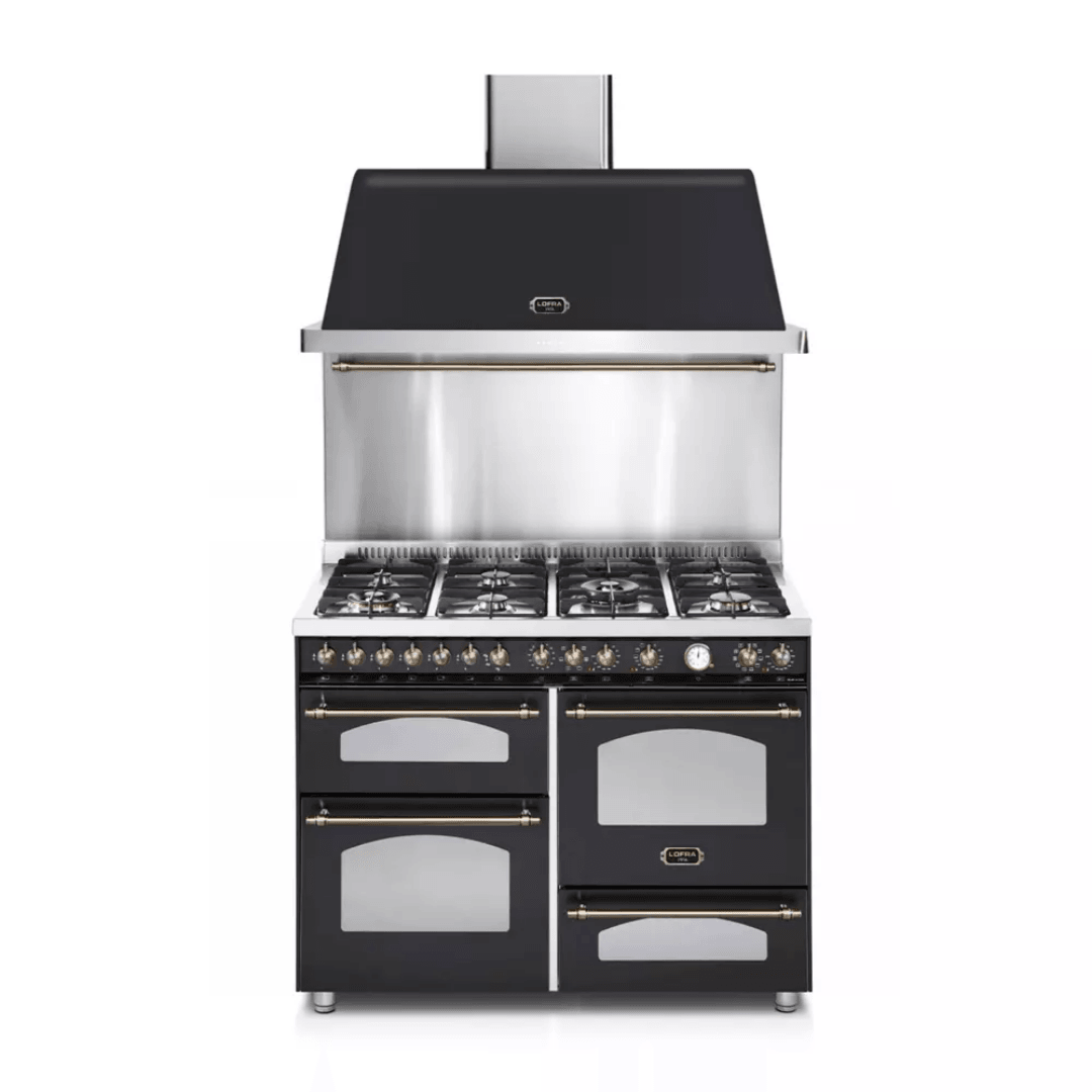 Dolcevita Hood 120 cm - Black Matt - Bronze Finish - Lofra Cookers