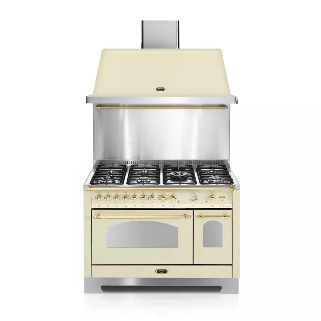 Dolcevita Hood 120 cm - Ivory White - Brass Finish - Lofra Cookers