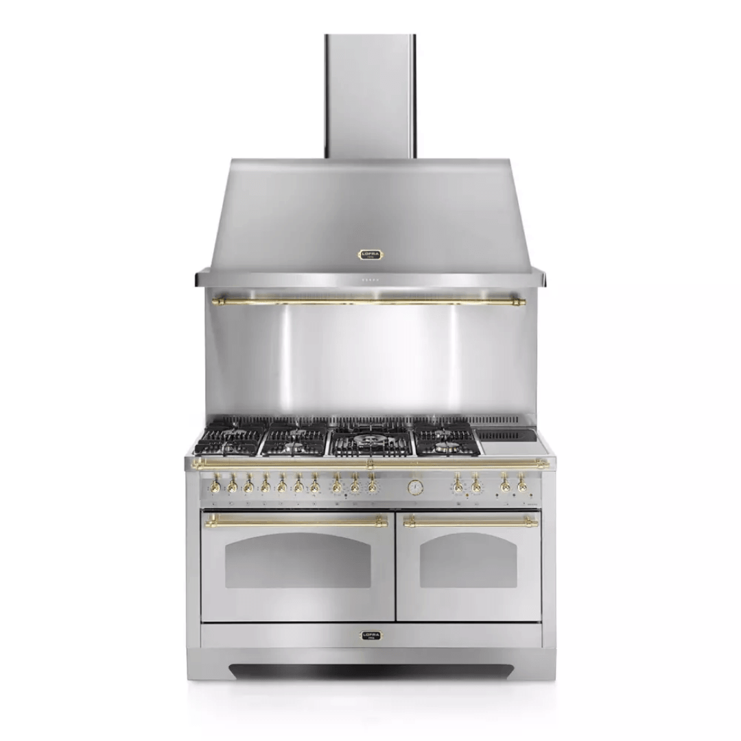 Dolcevita Hood 150 cm - Stainless Steel - Brass Finish - Lofra Cookers