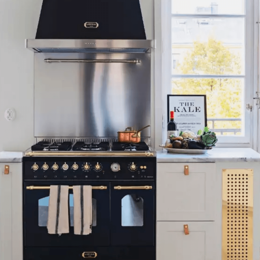 Dolcevita Hood 90 cm - Black Matt - Brass Finish - Lofra Cookers