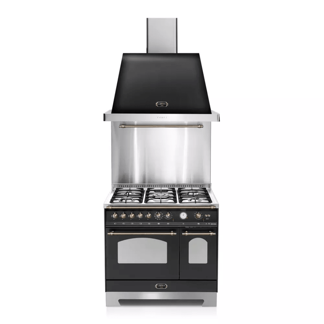 Dolcevita Hood 90 cm - Black Matt - Bronze Finish - Lofra Cookers