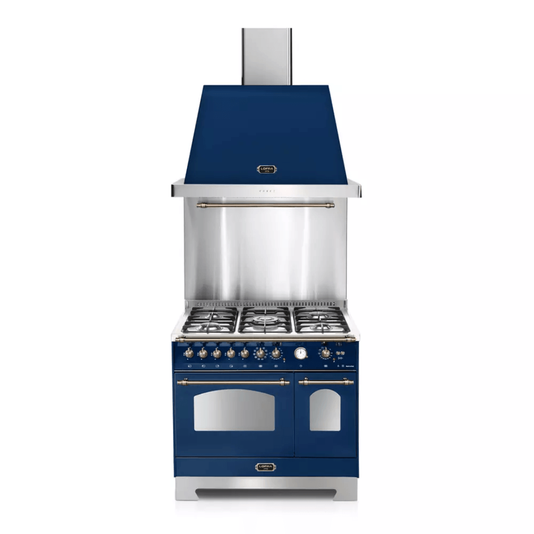 Dolcevita Hood 90 cm - Blue - Bronze Finish - Lofra Cookers