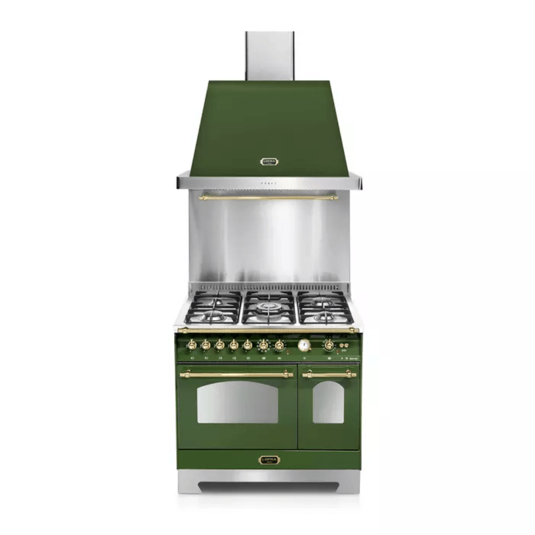 Dolcevita Hood 90 cm - Green - Brass Finish - Lofra Cookers