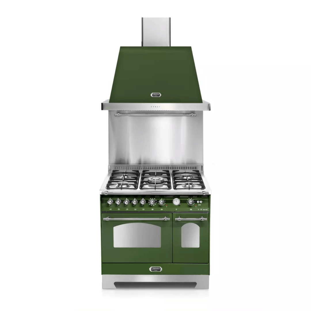 Dolcevita Hood 90 cm - Green - Chrome Finish - Lofra Cookers