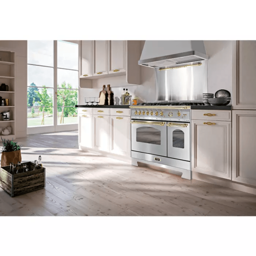 Dolcevita Hood 90 cm - Stainless Steel - Brass Finish - Lofra Cookers