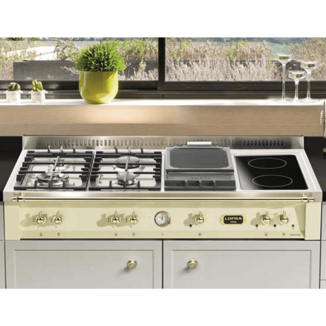 Dolcevita Range Top 120 cm (BBQ) - Ivory White - Lofra Cookers