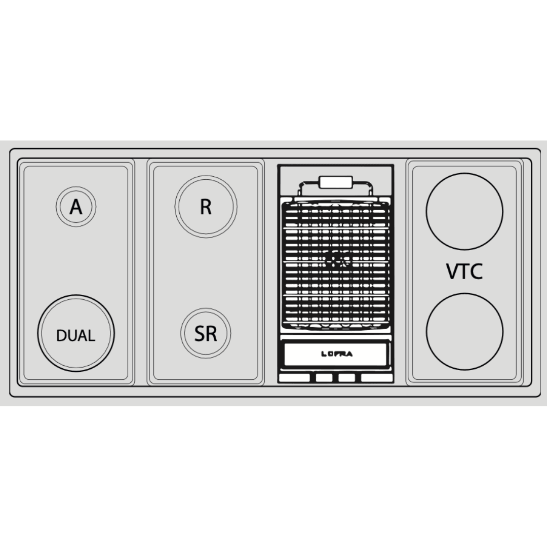 Dolcevita Range Top 120 cm (BBQ) - Ivory White - Lofra Cookers