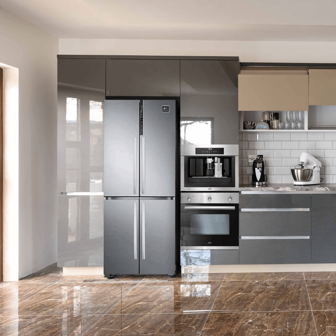 Black matt fridge freezer deals