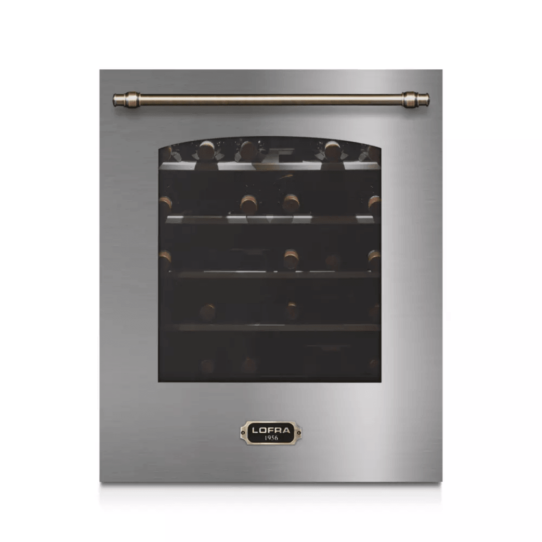 Dolcevita Wine Cooler (36 Bottles) - Stainless Steel - Bronze Finish - Lofra Cookers