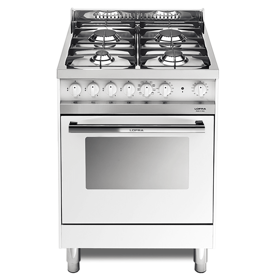 Maxima 60 cm Gas Range Cooker - Pearl White - Lofra Cookers