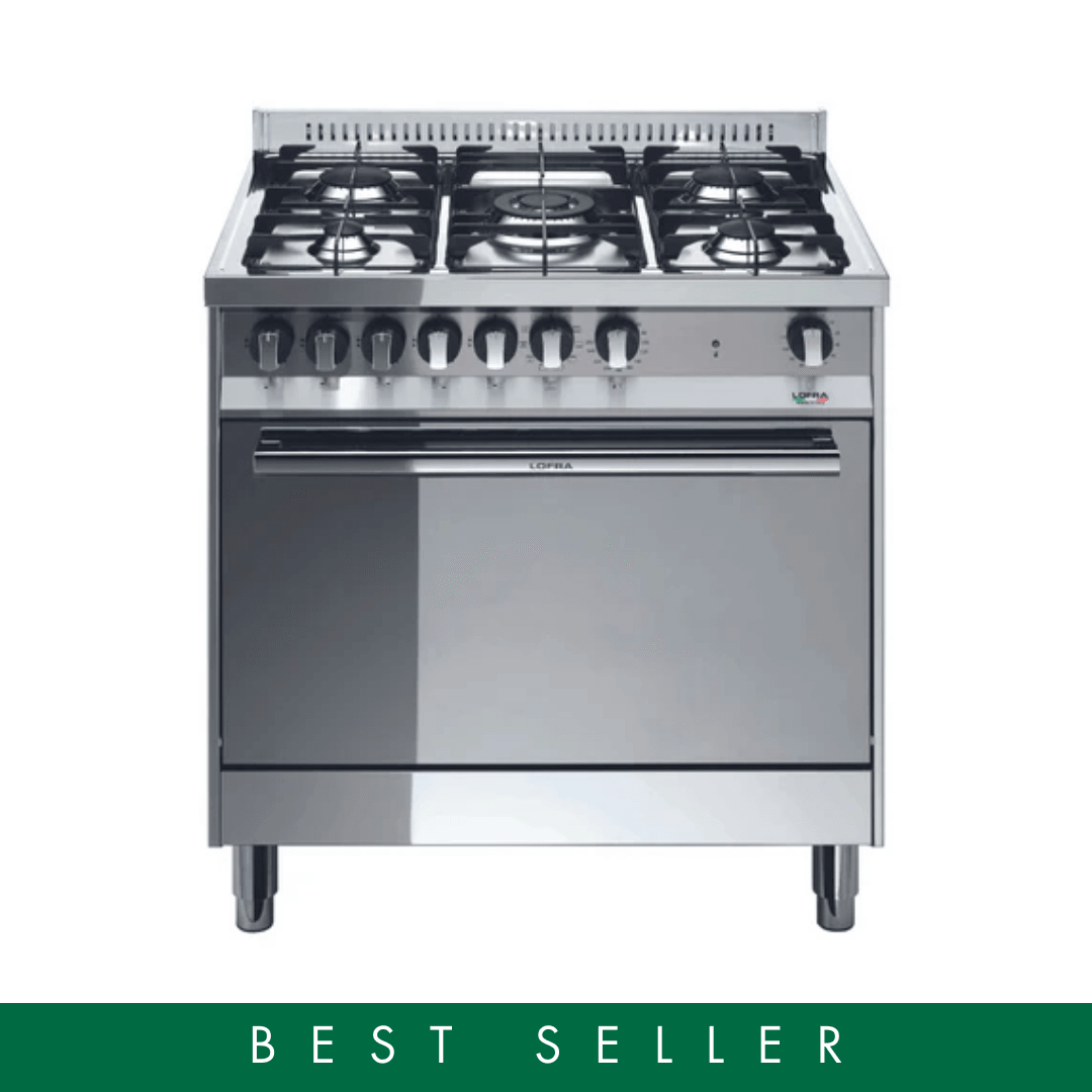 Maxima 80 cm 5 - Burner Dual Fuel Range Cooker - Stainless Steel - Lofra Cookers