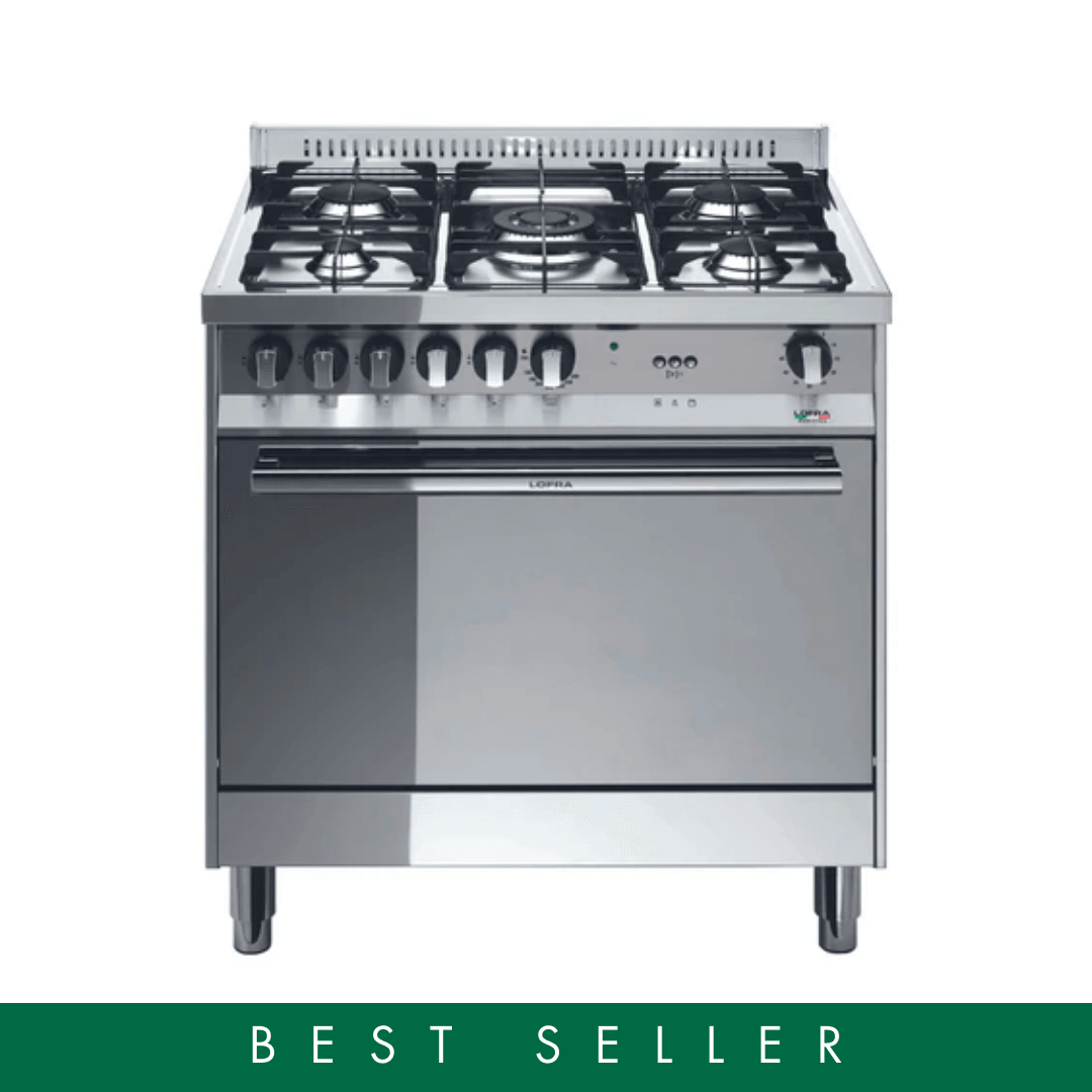 Maxima 80 cm 5 - Burner Gas Range Cooker - Stainless Steel - Lofra Cookers