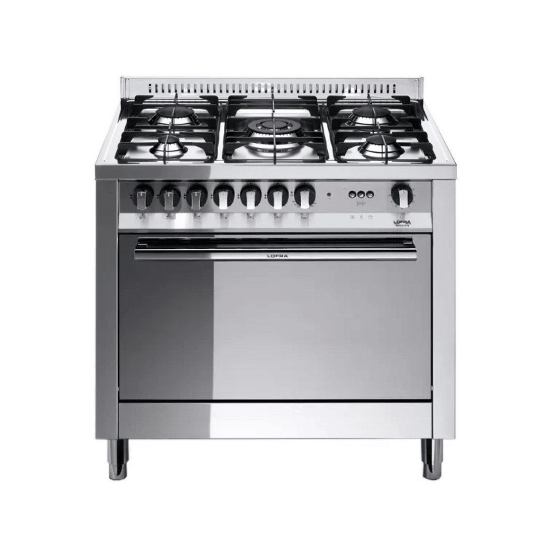 Maxima 90 cm 6 - Burner Gas Range Cooker - Stainless Steel - Lofra Cookers