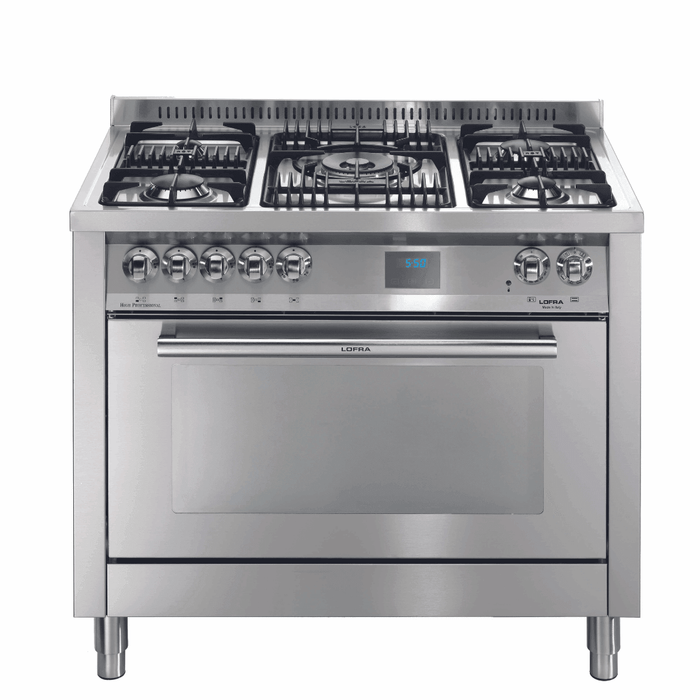 Professional 100 cm Dual Fuel Range Cooker - Stainless Steel