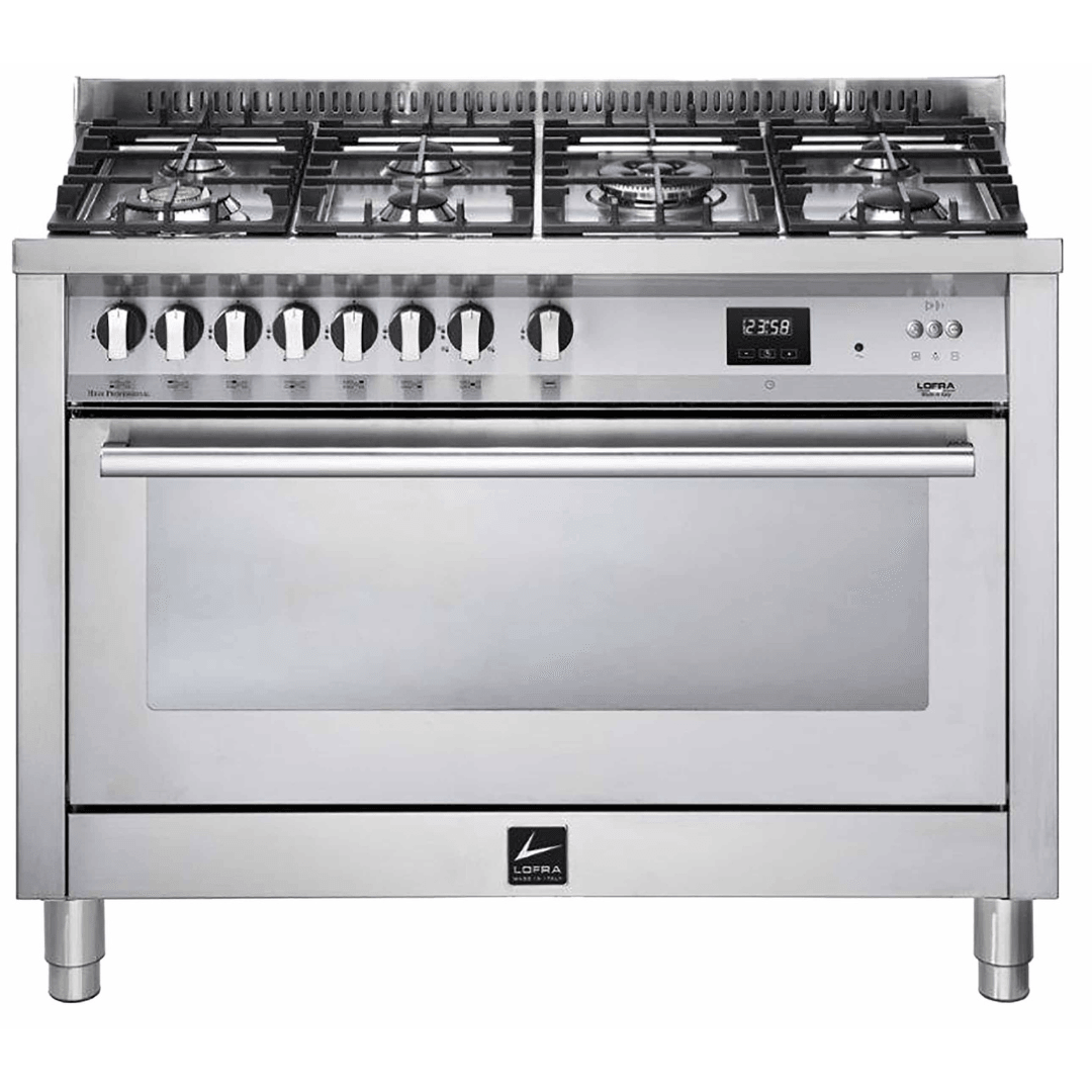 Professional 120 cm Gas Fuel Range Cooker - Stainless Steel - Lofra Cookers