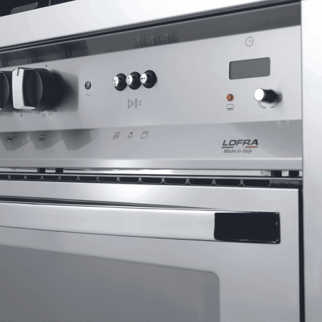 Professional 120 cm Triple Electric Oven Dual Fuel Range Cooker - Ivory White - Lofra Cookers