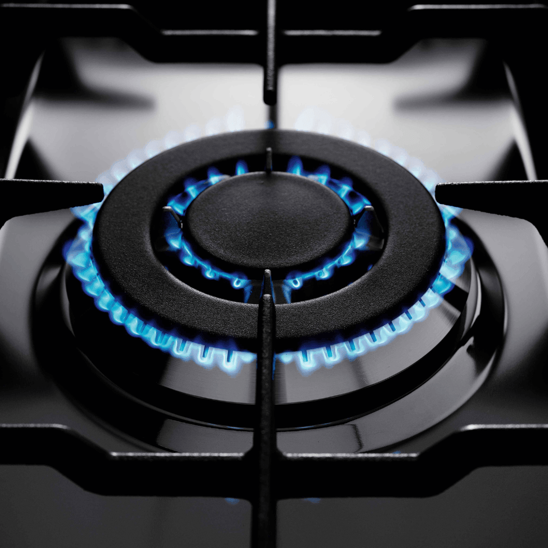 Professional 90 cm 5 Burner Dual Fuel Range Cooker Stainless Steel