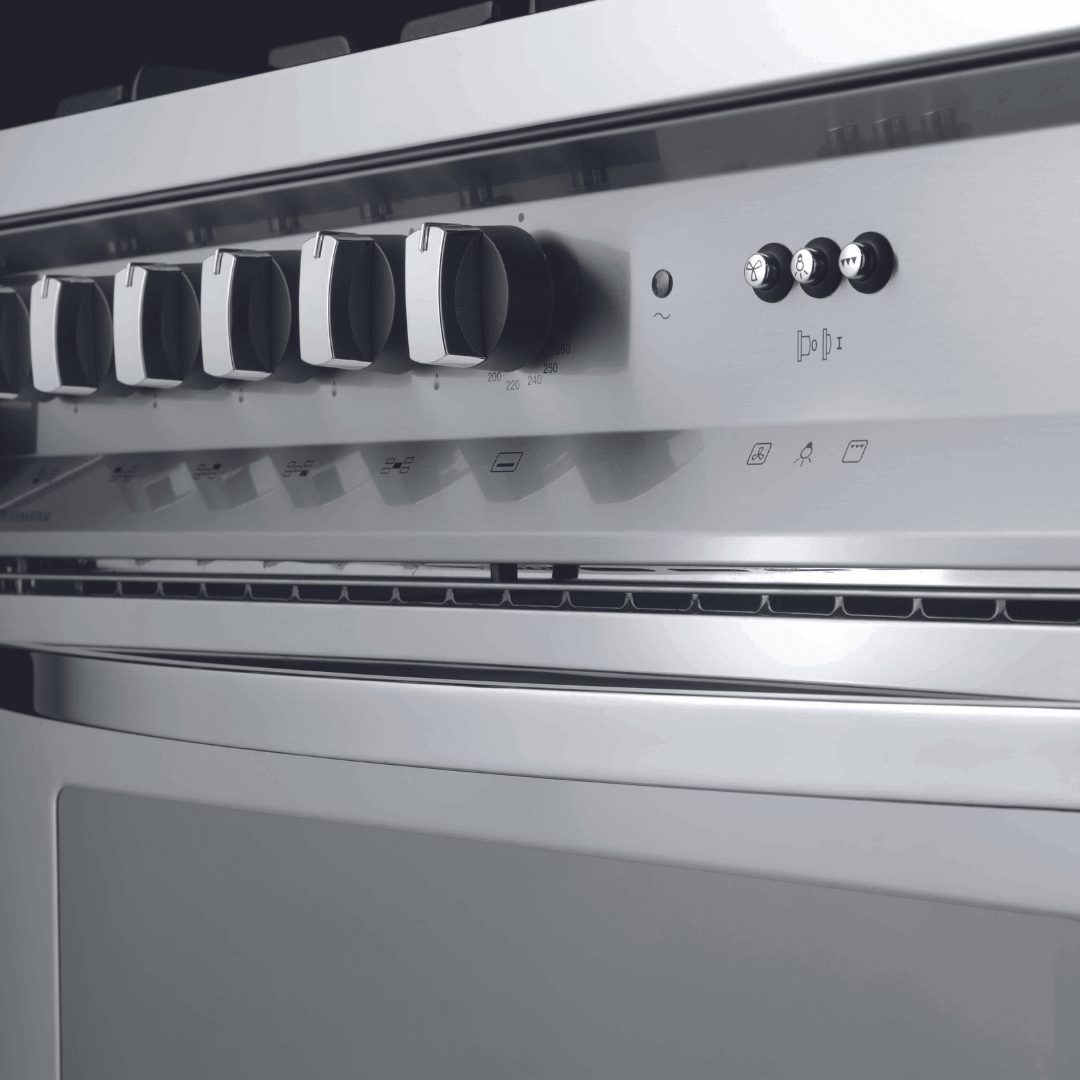 Professional 90 cm 5 - Burner Gas Range Cooker - Stainless Steel - Lofra Cookers