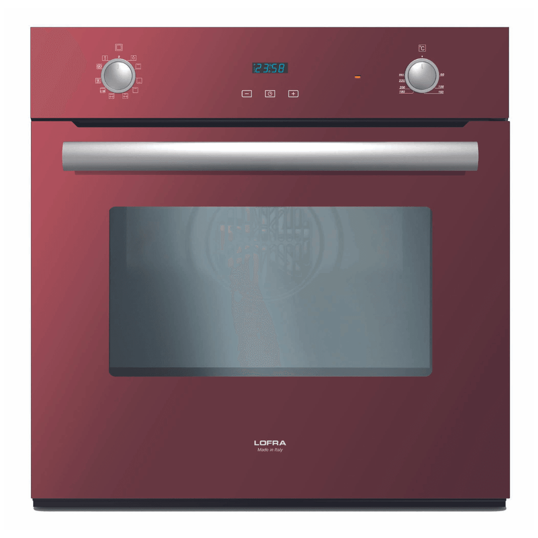 Professional Electric Oven 60 cm - Gaia - Red Burgundy - Lofra Cookers