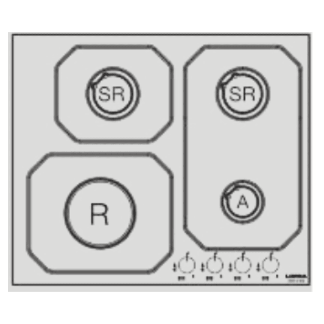 Professional Stainless Steel Hob 60 cm - Urano - Steel - Lofra Cookers