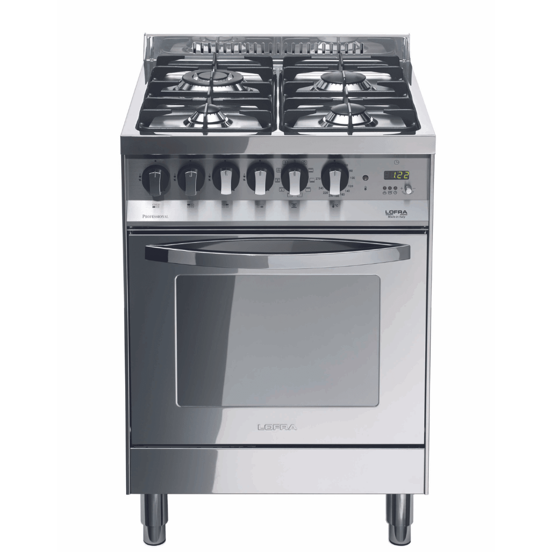 Rainbow 60 cm Dual Fuel Range Cooker - Stainless Steel - Lofra Cookers
