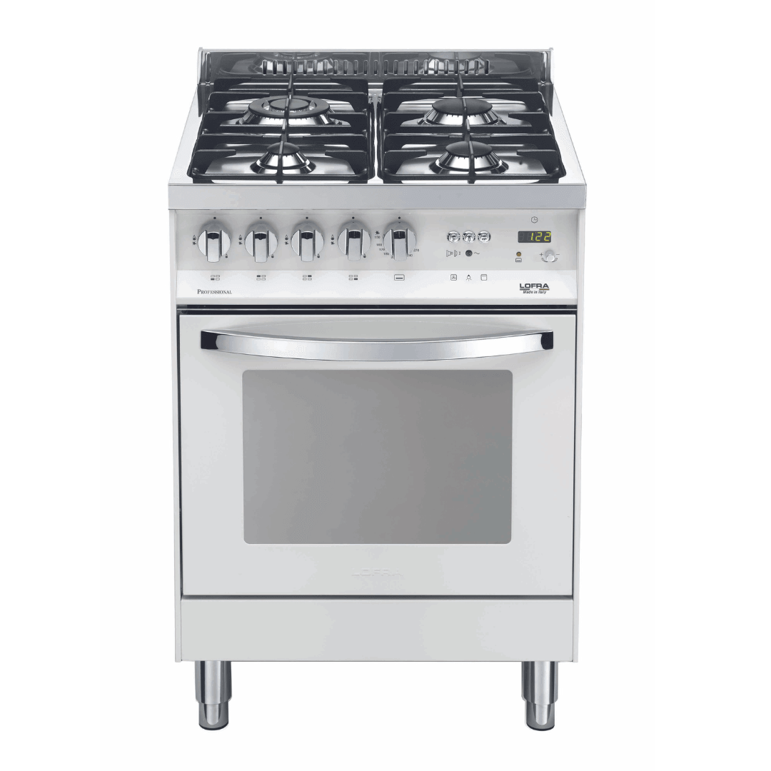 Rainbow 60 cm Gas Range Cooker - Pearl White - Lofra Cookers