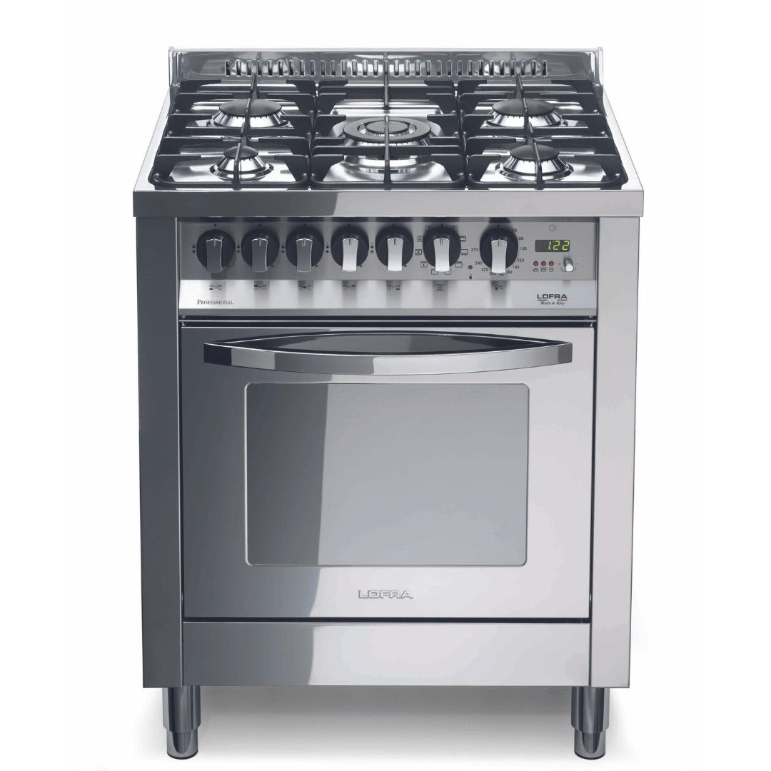 Rainbow 70 cm Dual Fuel Range Cooker - Stainless Steel - Lofra Cookers
