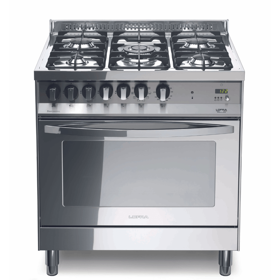 Rainbow 80 cm Dual Fuel Range Cooker - Stainless Steel - Lofra Cookers