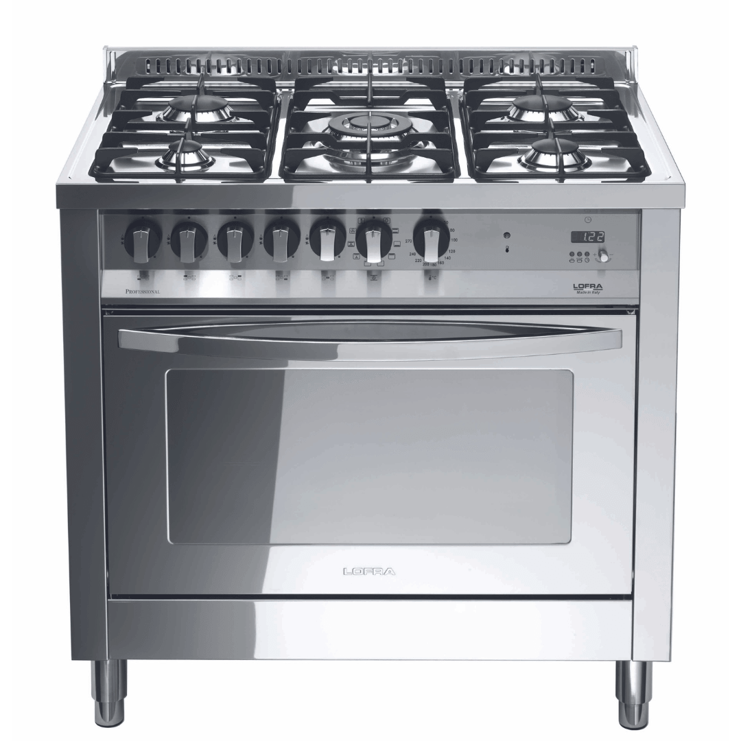 Rainbow 90 cm Dual Fuel Range Cooker - Stainless Steel - Lofra Cookers