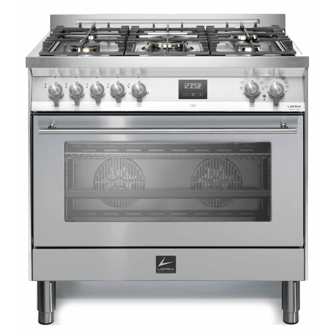 Venezia 90 cm Dual Fuel Range Cooker - Stainless Steel - Lofra Cookers